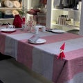 Pisa Design Tablecloth 155x230 cm seasonal color, wide stripe