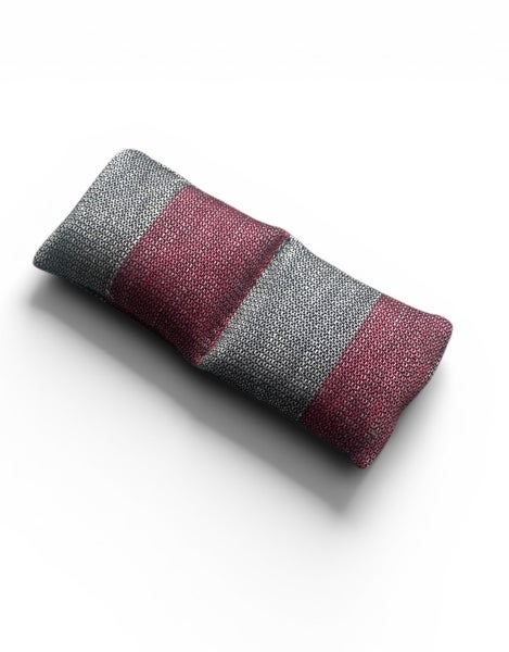 Pisa Design - Oat eye pillow stripe red and grey
