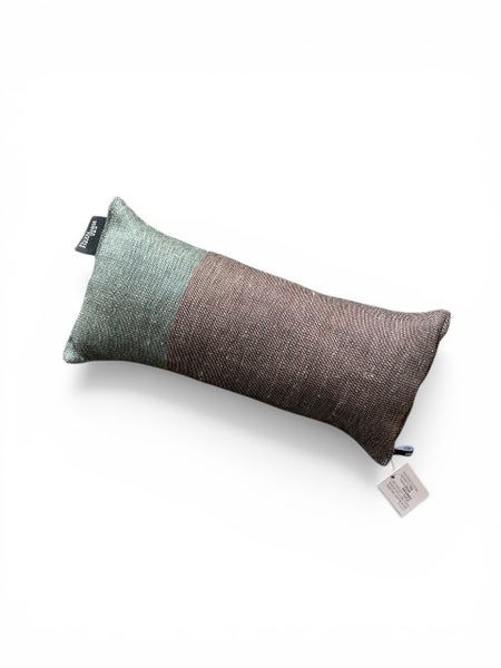 Pisa Design - Bath pillow brownlinen with light green