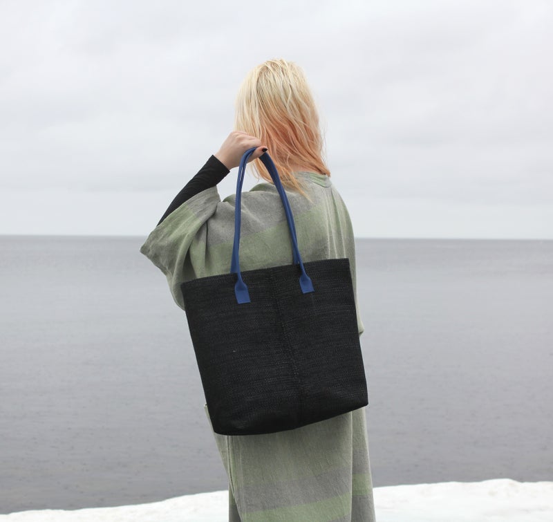 Pisa Design ACTOR handbag woith blue handles picture 3